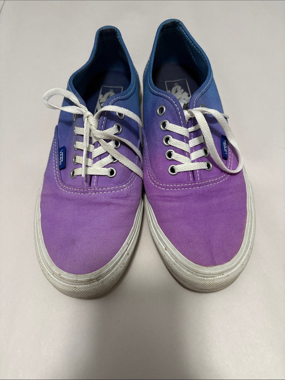 Vans blue and purple ombré shoes